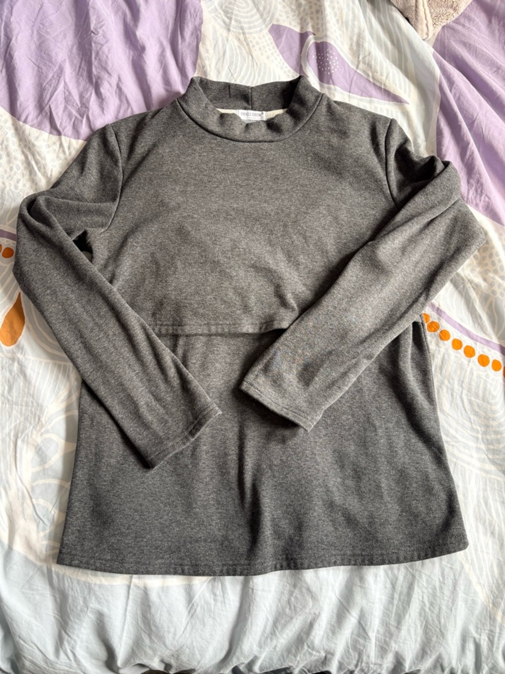 Nursing Sweater Charcoal Gray size L
